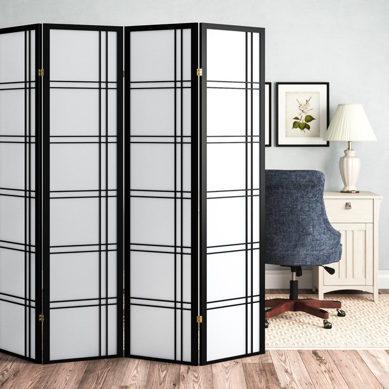 Canora Grey St Andrews 70.5" H Solid Wood Folding Room Divider